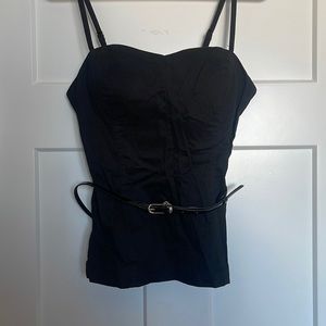 Guess black bustier, Sz Med,NWT